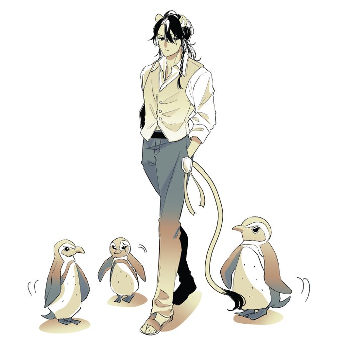 「male focus penguin」 illustration images(Latest)｜3pages