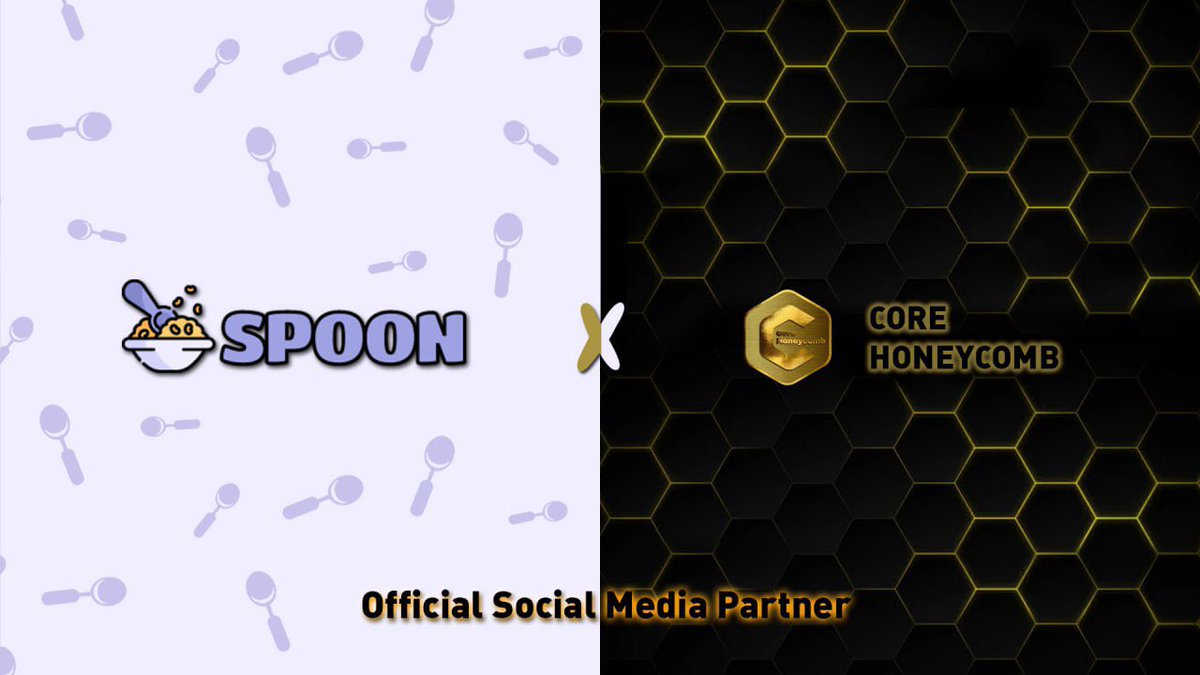 CoreHoneycomb's tweet photo. 📢 With @SpoonExchange , we are excited to announce a great partnership.

To celebrate our collaboration we will be givingaway WL to #CoreHoneycomb Community
✅Twitter X 10 
✅TG X 5 https://t.co/moUeF3kByc

Let's accomplish the mission!🔥🔥🔥
✅ Followers Me & @SpoonExchange 
✅ ❤️&RT + Teg with 3 friends. ✔️
✅ Core Address ✍️

a great team @archerswapcore 🏹@CoinBookApp 📚 @SpoonExchange 🥄 @miidasnft