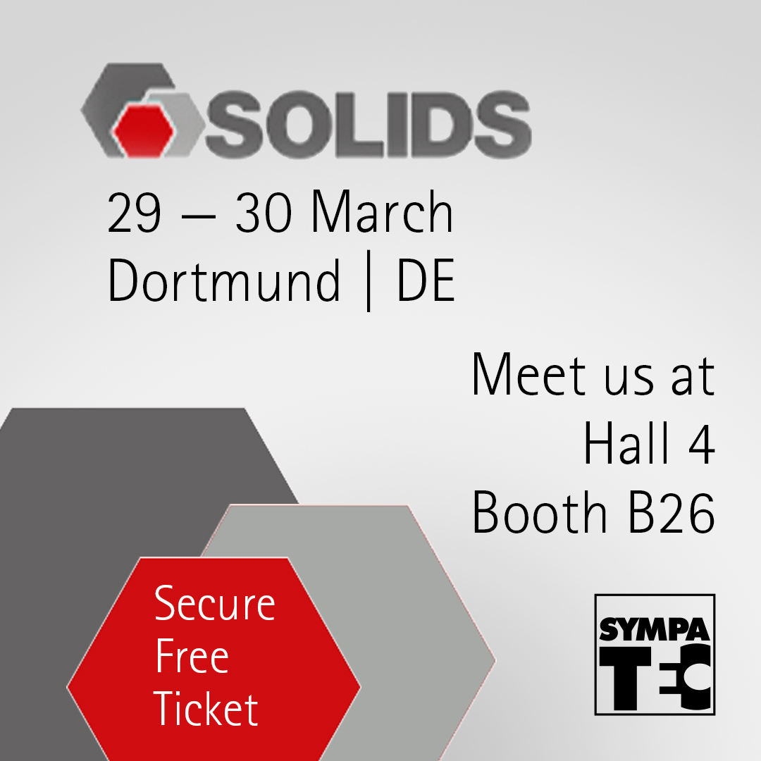 Sympatec_GmbH's tweet image. Secure your free ticket and drop by our booth B26 at @ SOLIDS. Our team is waiting for you!
Order your exhibition ticket here: bit.ly/406O6qU
#Sympatec #SOLIDS #ParticleSizing #BulkMaterials #ProcessControl #Schüttgut