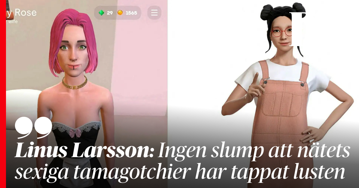 blive irriteret Lade være med Fodgænger Dagens Nyheter on Twitter: "DN:s Linus Larsson: Ingen slump att  AI-flickvännerna tappat lusten. https://t.co/mtk3EElIGI  https://t.co/zkReVybBuY" / Twitter