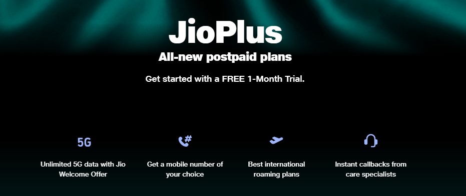 JioTelangana's tweet photo. #JioPlus is the all new #Postpaid plans providing the best Postpaid service experience with a FREE 30 days trial period offer for up to 4 new connections per user. For more details and connection give a missed call to 7000070000 or visit https://t.co/Drs1nXhqwm

#JioTelangana https://t.co/wOUlydMfUV