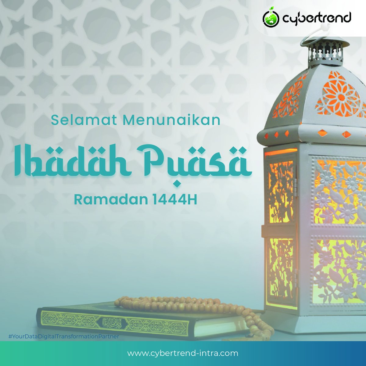 CIntrabuana's tweet photo. Yang Dirindukan Sudah Datang, Penuhi Bulan ini dengan Kebaikan Yang Berlimpah  
Dan Kita Kembali untuk Menang!

Jajaran Direksi dan Seluruh Karyawan Cybertrend Mengucapkan Selamat Menunaikan Ibadah Puasa Ramadhan 1444 H!

#Cybertrend #Ramadan1444H  #KembaliUntukMenang https://t.co/rByXC0iUFS