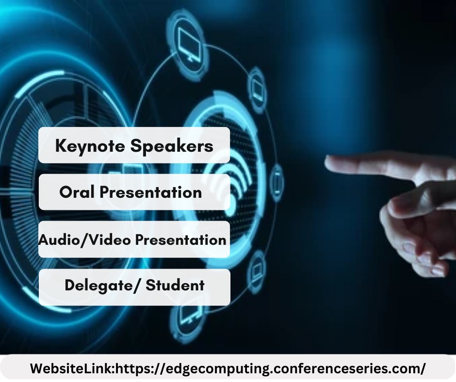 Hurry up and Book your Slot!
Join us at the 11th World Summit on Edge Computing.
Register through:edgecomputing.conferenceseries.com/registration.p…
Date & Venue: June 27-28, 2023 in Quebec, Canada.
#edgecomputing #wirelessnetwork #CloudComputing  #smarttechnology #Canada.