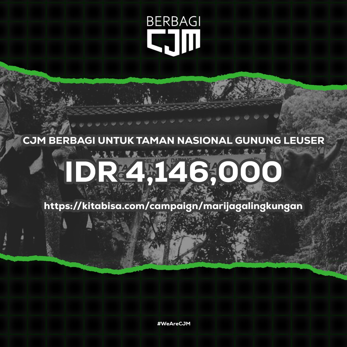 cjmberbagi's tweet photo. CJM Berbagi untuk Taman Nasional Gunung Leuser. https://t.co/DiodQTAvg9