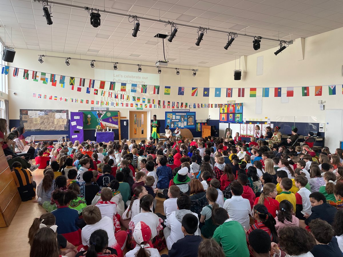 stvincentsacton's tweet image. Starting our “Colour the World Day” with an assembly to reflect on the cultural diversity in our community. We have been blown away by the array of traditional dress and excitement of our children to share their heritage!