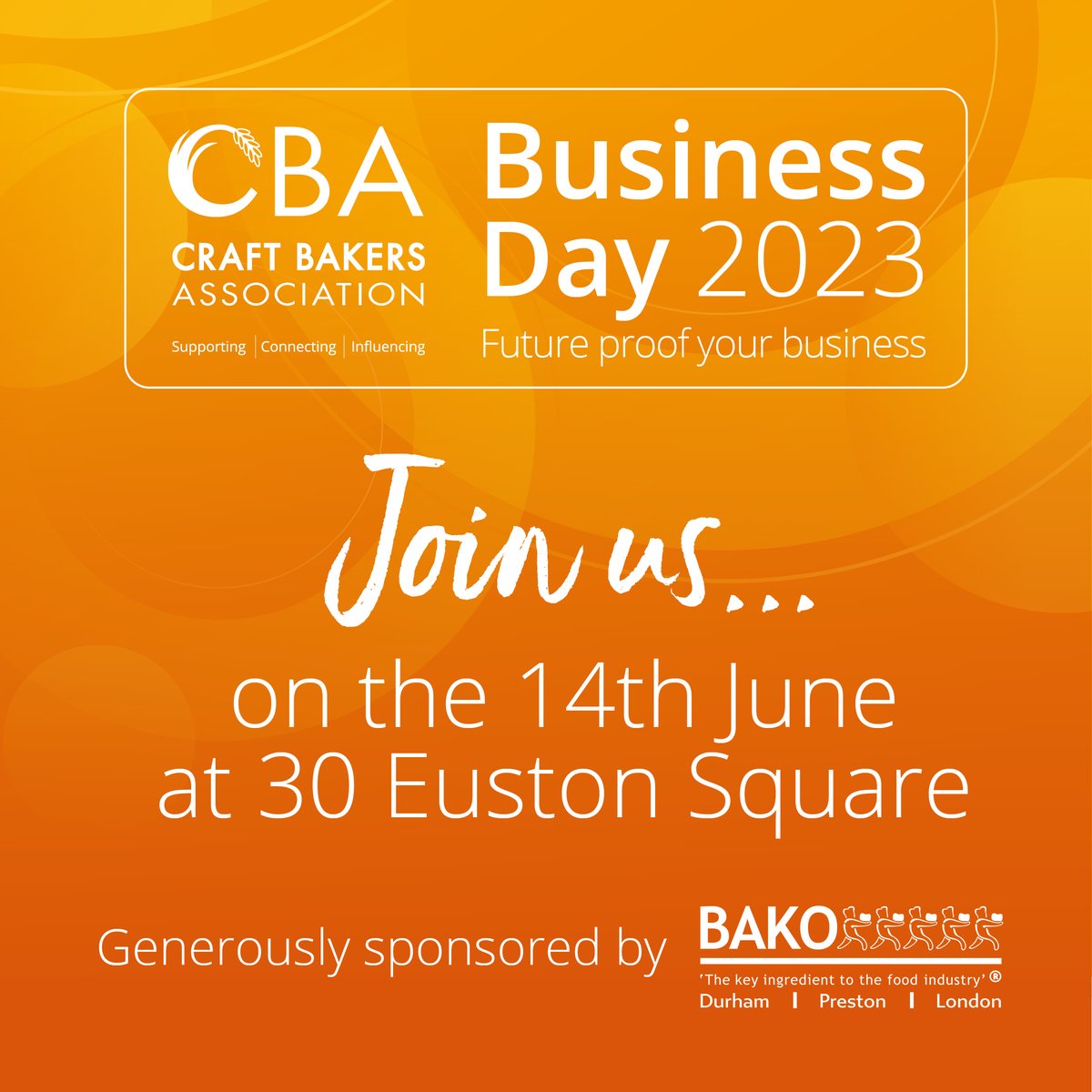craft_bakers's tweet photo. Booking forms are now out. Reserve your attendance today! https://t.co/CUKDhXx3Zc Supporting Craft and Artisan Bakers
#craftbakersassociation #artisanbakers #bakingindustry #CBABusinessDay #membershiporganisation https://t.co/yUCUlutqFb