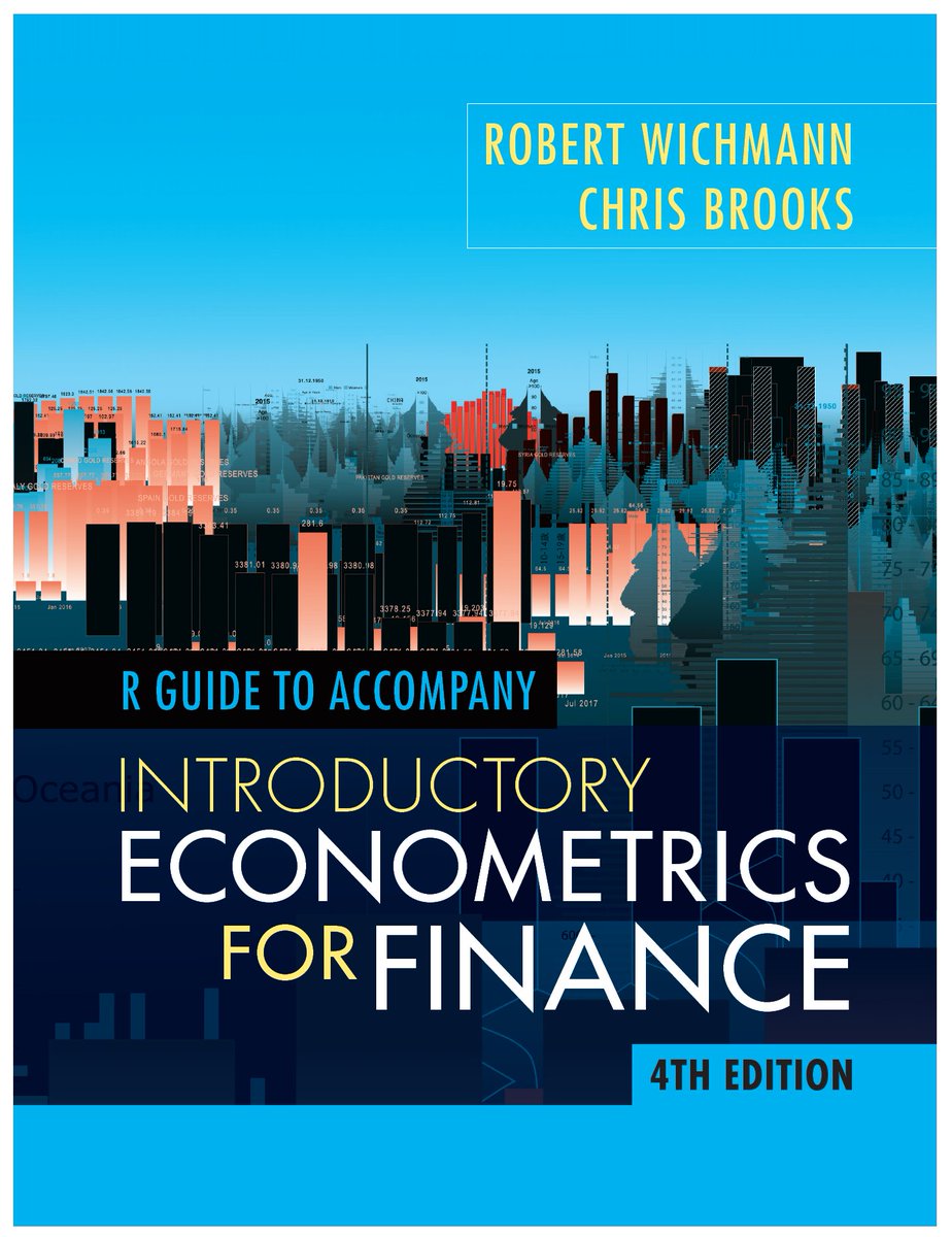 CavaliereGiu's tweet photo. Hi #EconTwitter!

👉 Interested in learning/teaching financial #Econometrics with 𝗦𝗧𝗔𝗧𝗔 or 𝗥?

Check out these very nice (free) resources by Chris Brooks (@BristolUni) &amp; C!

Very useful complement to any financial econ book.

👨‍🎓👩‍🎓 Recommended to both students &amp; profs! https://t.co/Ppil16kUR5