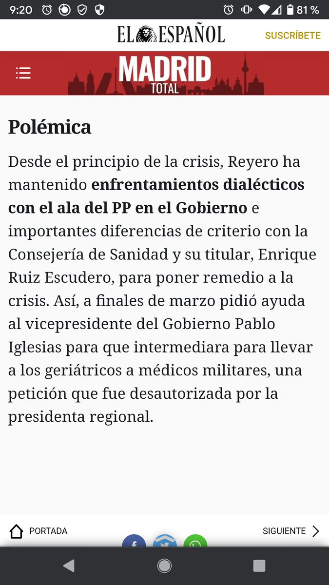 yerays's tweet photo. @NoaGresiva Acaba de salir en @rtve sobre las 10 am por si alguien quiere analizar la información.

Estás imágenes que adjunto cuentan como Reyero intentó pedir ayuda a la UNE, mando único, y Ayuso detuvo la ayuda. 

Esto dicho desde un medio de derechas. https://t.co/0Kgz8CiUxr