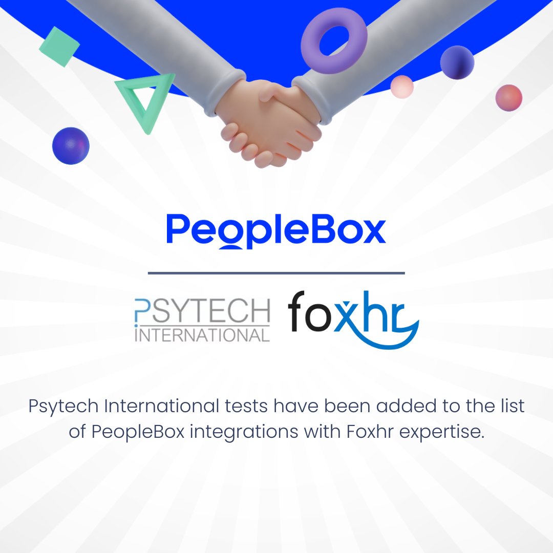 PeopleBoxHR's tweet image. Psytech delivers outstanding psychometric tools and targeted end-to-end solutions to help organisations reach their business objectives and gain insights. 
@peoplebox ❌ #PsyTech 🤝🎉

#peoplebox #applicanttrackingsystem #applicant #developers #hr #jobopportunities
