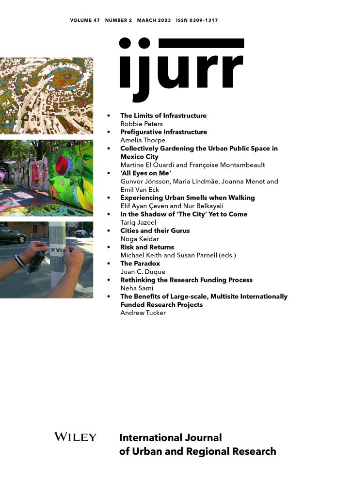 IJURResearch's tweet photo. Available online now – the March issue of IJURR includes 7 original articles and an Interventions collection on the funding of urban research projects. Read the issue here: https://t.co/9NBFMaM5ZR https://t.co/qricUmS7Ll
