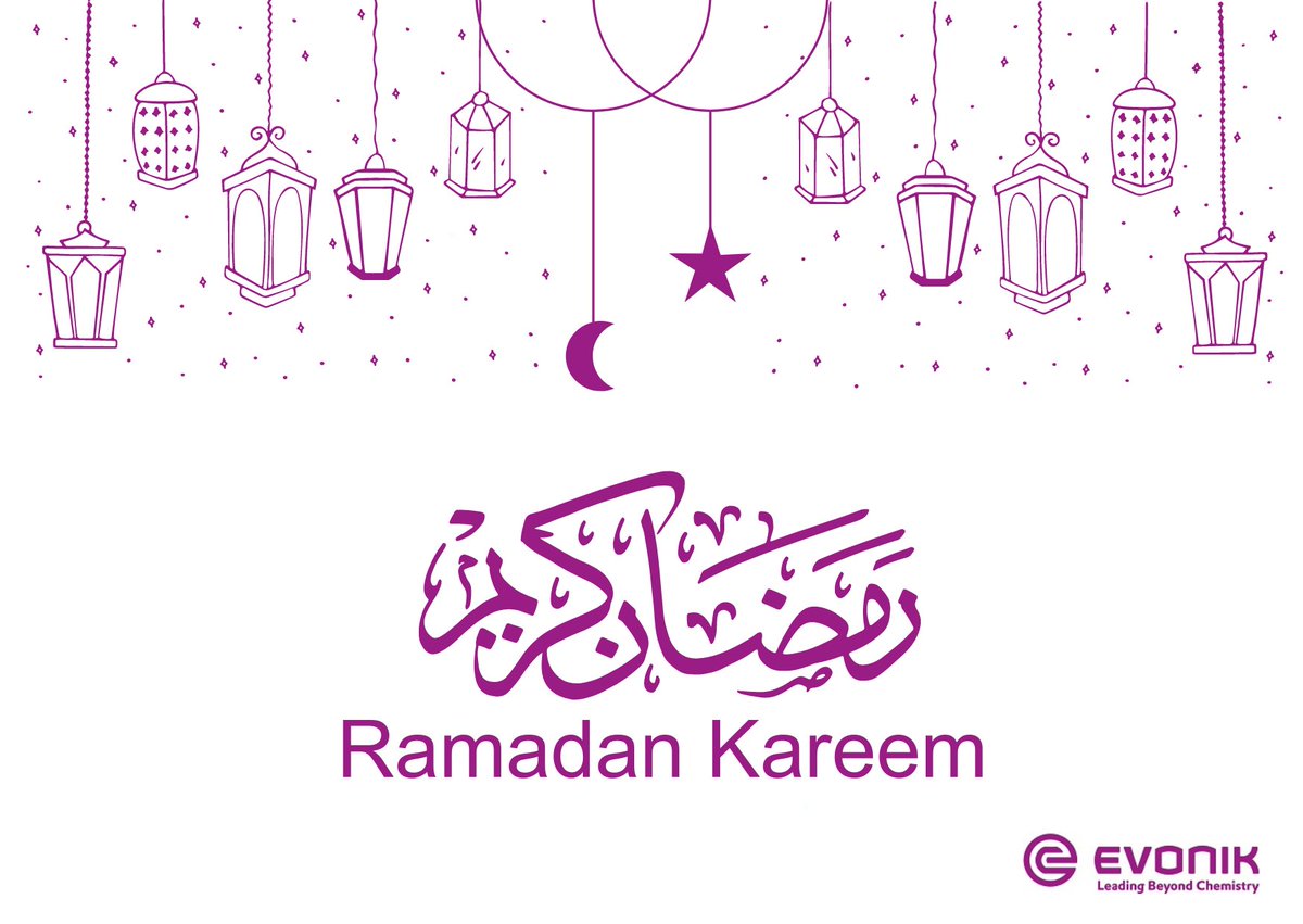 EvonikMEA's tweet photo. We wish you a blessed and peaceful Ramadan. Ramadan Kareem! #Evonik #RamadanKareem https://t.co/YqEAAHWcCl