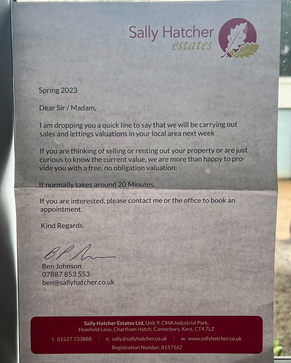 Sally Hatcher Estates tweet media