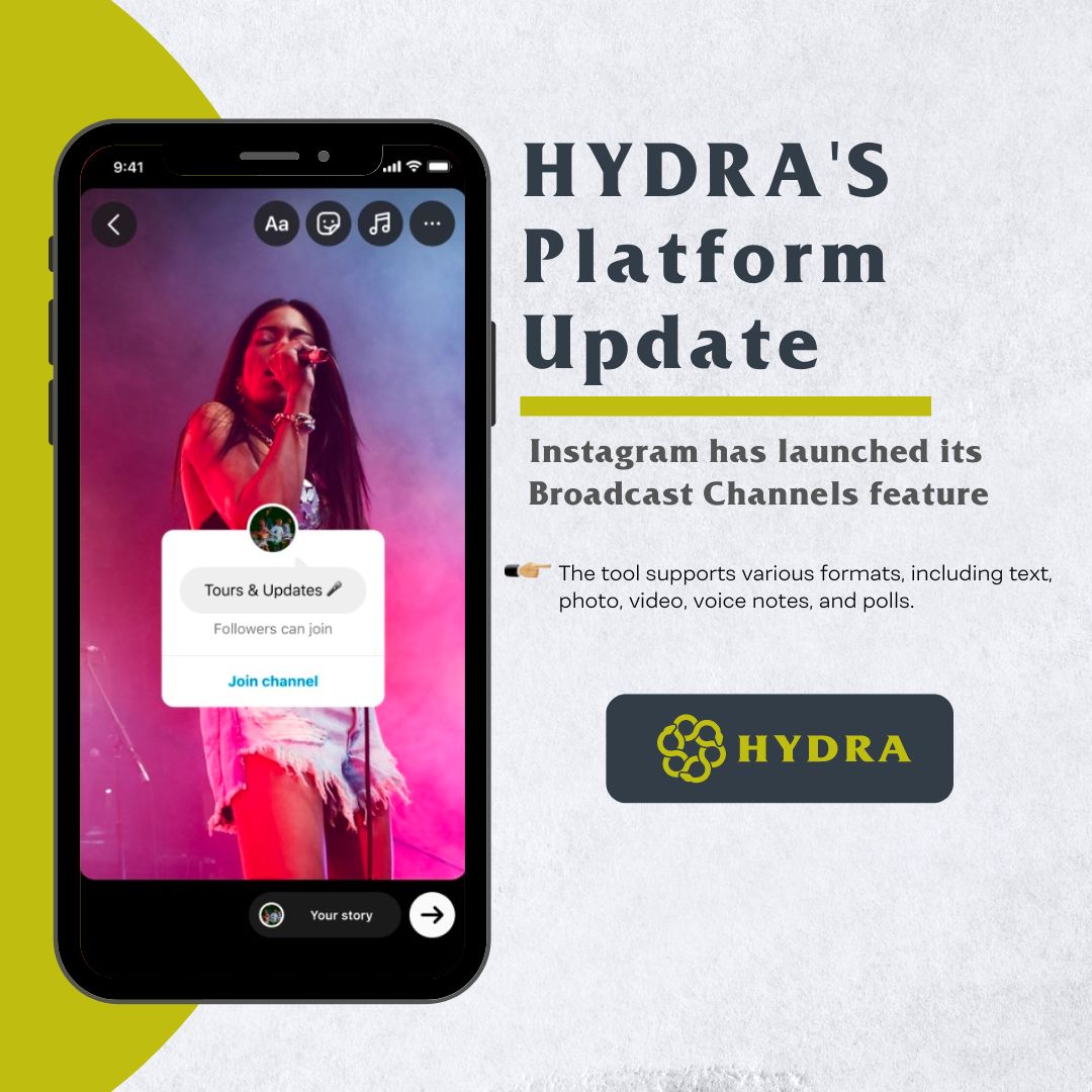 📣 Instagram has launched its new Broadcast Channels feature a messaging tool to connect with followers at scale Share exclusive behind-the-scenes moments and updates with text, photos, voice notes, and polls Only available in the US for now #Instagram #BroadcastChannels