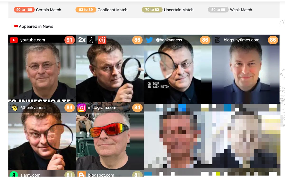 Other facial recognition websites than @pimeyes are: - Facial recognition  site from Sentient Labs - Indonesia https://t.co/qp3hDNpeDt (photo 1) - VK  search https://t.co/pkOTj1YlXh (photo 2) - Tik Tok search  https://t.co/pEkNkPDU01 (photo 3) #