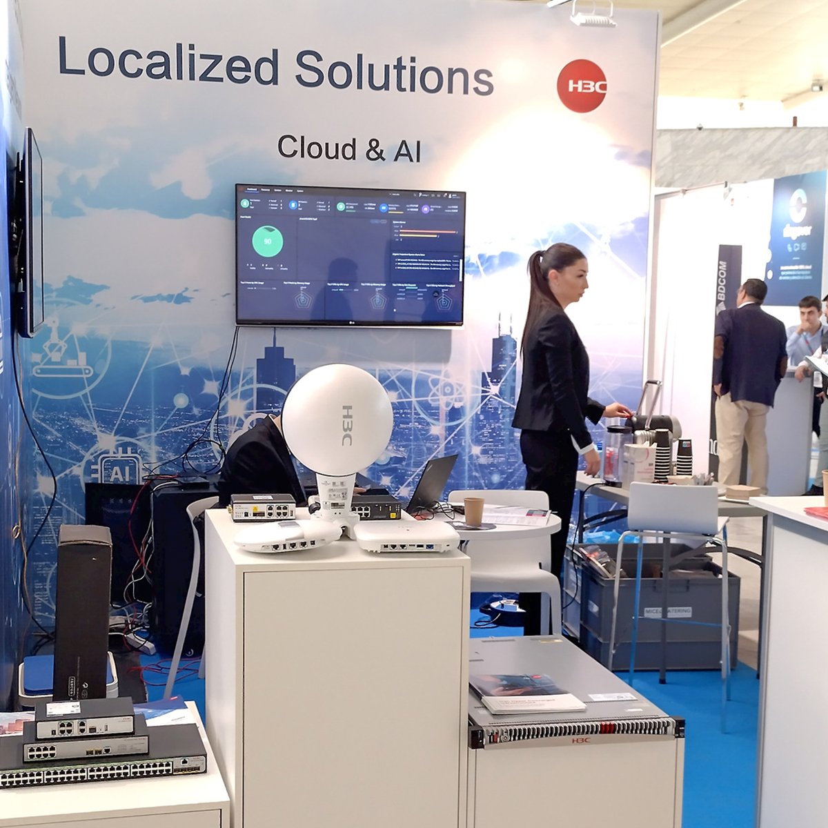 H3CGlobal's tweet photo. Shared Technologies, Localized Solutions. 
Welcome to visit #H3C on #stand67 at #ASLAN2023 and find out how H3C empowers your digital business with its scenario-based solutions and Cloud &amp; AI technologies!

#computing #networking #security #AI #togetherforadigitalfuture #Cloud https://t.co/C3C5kg3s1P