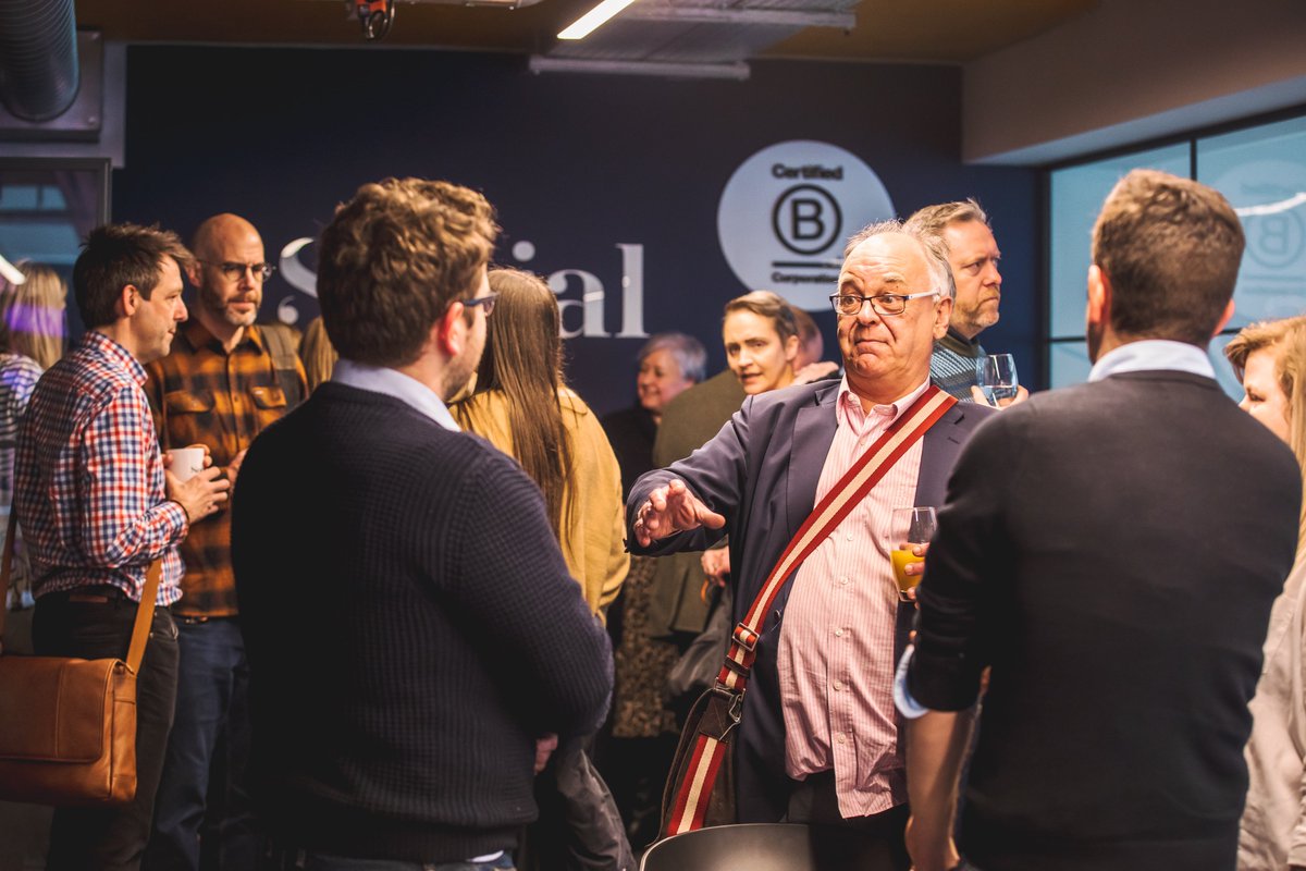 PlanitIE's tweet photo. @LifeAtSOCIAL @GMPovertyAction @BCorpUK A brilliant evening in a great space! Thanks for hosting.

@pentameter @BCorpUK @BCorporation #BCorpMonth @buttressarch https://t.co/8GKN4Rnc9q