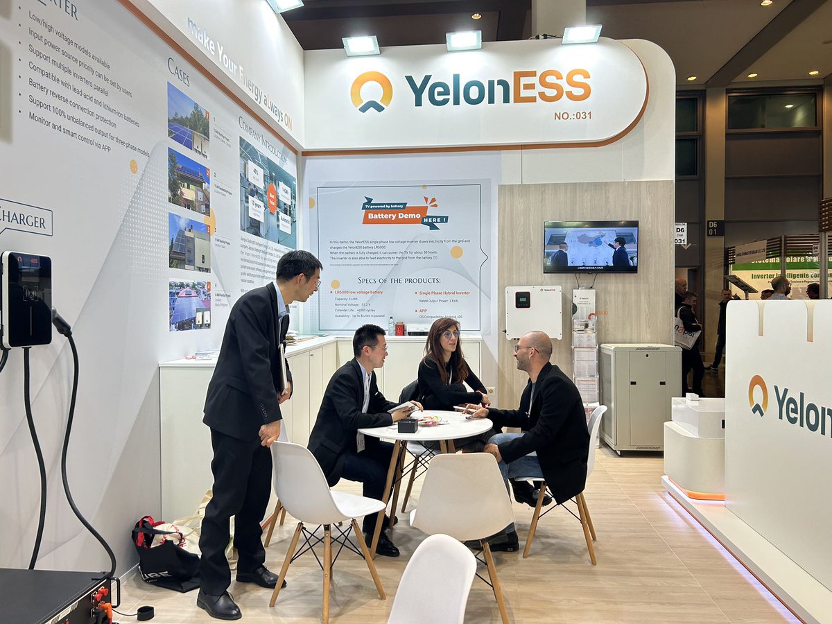 Yeloness's tweet photo. Join us at Key Energy in Rimini, Italy and discover the latest innovations in renewable energy solutions. Visit us at booth D6-031and let's shape the future of energy together. #KeyEnergy #renewableenergy #yelonESS #keyenergy2023 https://t.co/OqiIHII221