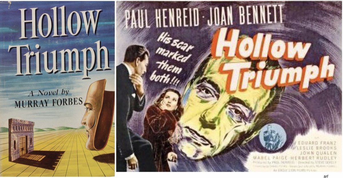 SaveRedlandLibr's tweet photo. 9:30am TODAY on @TalkingPicsTV 

The 1948 #FilmNoir #Crime film🎥 “Hollow Triumph” (aka “The Scar”) directed by #SteveSekely from a screenplay by #DanielFuchs

Based on the 1946 novel📖 by #MurrayForbes

🌟#PaulHenreid #JoanBennett #LeslieBrooks #EduardFranz https://t.co/uojwofmokg
