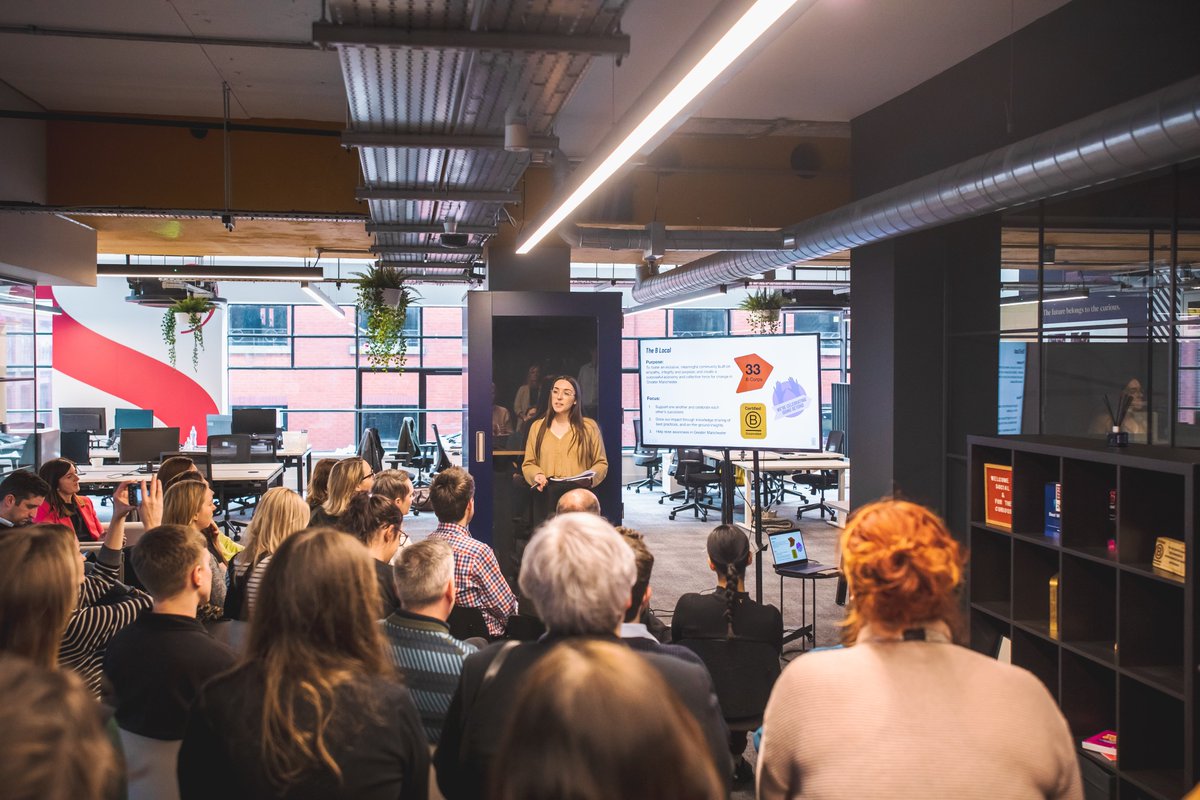 PlanitIE's tweet photo. @LifeAtSOCIAL @GMPovertyAction @BCorpUK A brilliant evening in a great space! Thanks for hosting.

@pentameter @BCorpUK @BCorporation #BCorpMonth @buttressarch https://t.co/8GKN4Rnc9q