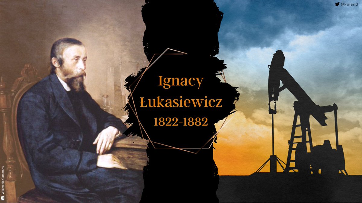 Father of the oil industry, pharmacist and engineer.

Ignacy Łukasiewicz 🇵🇱, mainly known for the invention of the paraffin lamp, was born #OTD in 1822.

But did you know that he also created the first modern street lamp and opened the world's first industrial oil refinery? 🤔