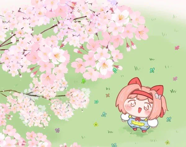 サクラさんたっくさん咲いたね!(再掲)#ウマ娘 