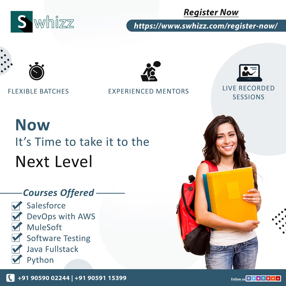 Swhizzofficial's tweet photo. #swhizz is one of the best software training institute in Hyderabad. 
Our Services: -
• Salesforce
• DevOps
• MuleSoft
• Java
• Software Testing

Register Here: https://t.co/43eTg4tenw
Contact/What’s App: 9392002299 || 9059002244

#Salesforce #devops_coaching #mulesoft #AWS https://t.co/QUCd7X8mPM