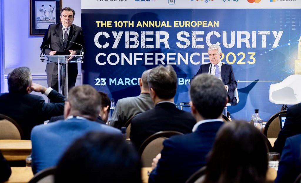 Delighted to open the 10th European Cybersecurity Conference #EUCyberSec.

We shall shortly propose new solidarity and skills initiatives that will strengthen our cyber-defence. 

With Member States as one Team Europe, we place cybersecurity at the heart of our Security Union.