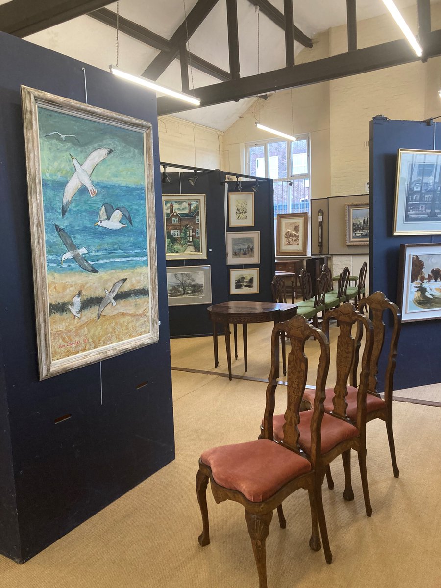 Wilson55Auction's tweet photo. We've had a busy viewing for the Northern Art and Modern & Contemporary sales which start today, still time to register https://t.co/RCxDWEialJ, furniture to be sold in our April Fine & Classic sale online soon #cheshire #auctionviewing #northernart https://t.co/UTW8HuK0YM