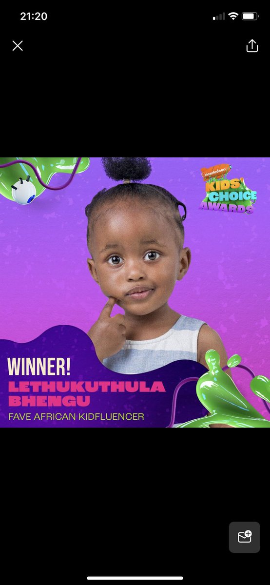 AfricaFactsZone's tweet photo. In 2022, South Africa's 2-year-old  Lethukthula Bhengu made the news for being able to read and write.

She won the 2023 Nickelodeon Kids' Choice Award for Favourite African Kidfluencer at the age of 3. https://t.co/5AMVFM3524