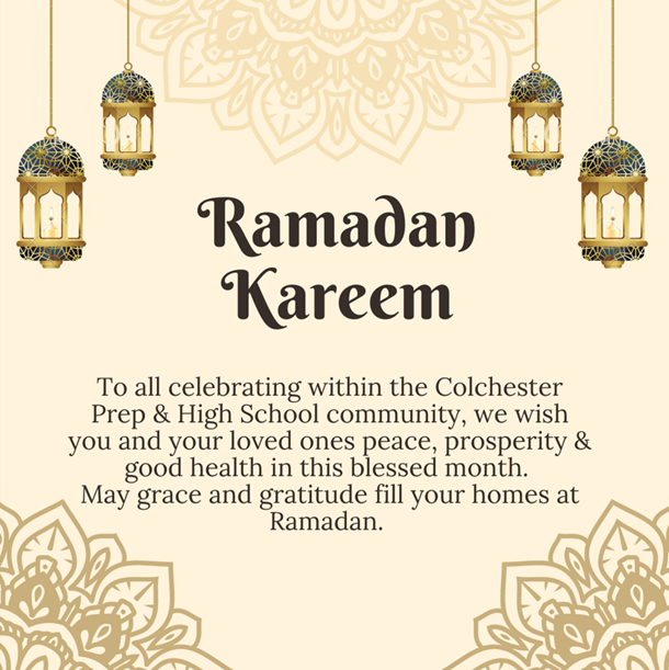 To all our pupils, parents, staff and friends that will be celebrating, we wish you a very happy start to Ramadan. #globalperspectives #STEAMPoweredFutureReady