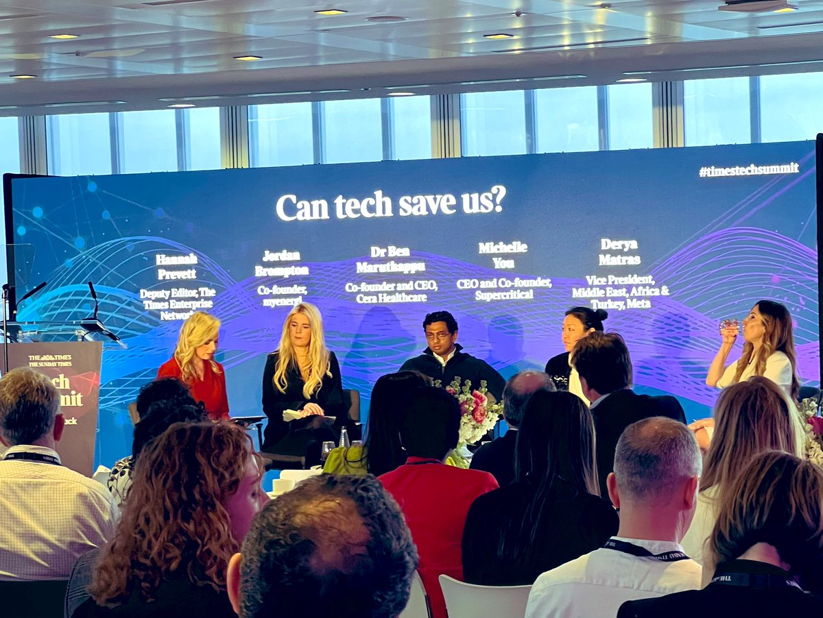 Can tech save us? The awesome 
<a href="/JordeeBrompton/">Jordan Brompton</a> 
sharing the impact <a href="/myenergiuk/">myenergi</a> has had on the grid using solar charging during the panel discussions 
@THETIMES 👏