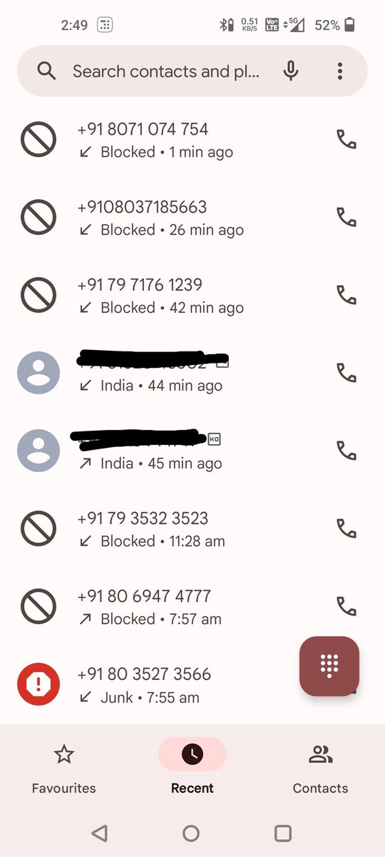 itzankushjain's tweet photo. This is my everyday routine to block all spam calls@LnTFinance @IDFCFIRSTBank @reliancejio Fed up of these calls every now &amp; then. Someone pls help me, how to get rid of them @BlrCityPolice @TRAI @PMOIndia https://t.co/mPnWX2w1Tj