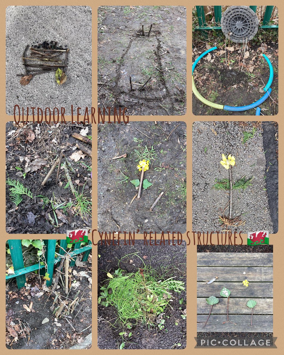 Working in pairs and groups yesterday to create something relating to our current topic ‘Cynefin - where do we belong?’ out of natural resources. Can you guess any of them? 😊