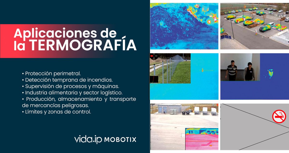 Vida__ip's tweet photo. ¿Sabías todas las aplicaciones de la termografía @MOBOTIX_ES?

⏩Protección perimetral, detección temprana de incendios, supervisión de procesos y máquinas, y mucho más.

Te lo explicamos con más detalle:
📝Formulario:https://t.co/O5eq7wDv3R

#termografía #vigilancia #incendios https://t.co/9k1oL1yzby