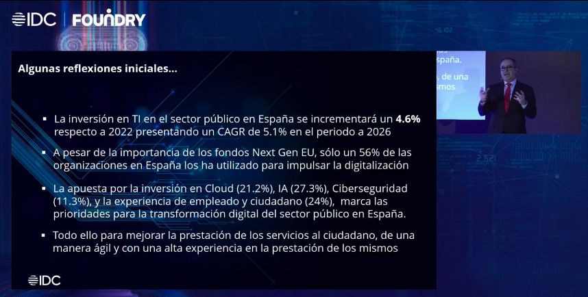 <a href="/jcano/">José Antonio Cano</a>: "El intercambio de datos entre el sector público con organizaciones del sector privado puede abrir oportunidades para descubrir nuevas perspectivas, especialmente en proyectos básicos de servicio público". #Gov23 #AAPP #eAdmon #eGoverment <a href="/IDCSpain/">IDC | Spain</a>