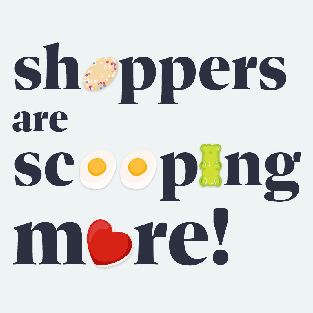 LtdEml's tweet photo. Shoppers are scooping more! 🍬 The trend towards #sustainable solutions is on the rise &amp; shoppers are more likely to choose eco-friendly practices when browsing in-store. Read more on our blog! https://t.co/kJRymBdclc #retail #picknmix https://t.co/iqDAQereKo