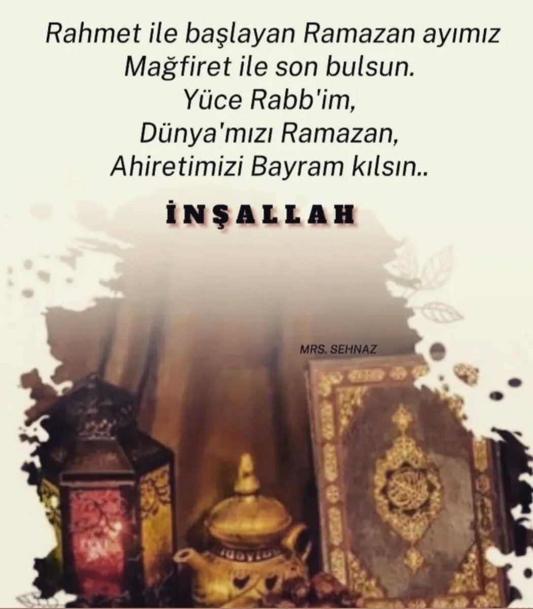 Hayirli ramazanlar...