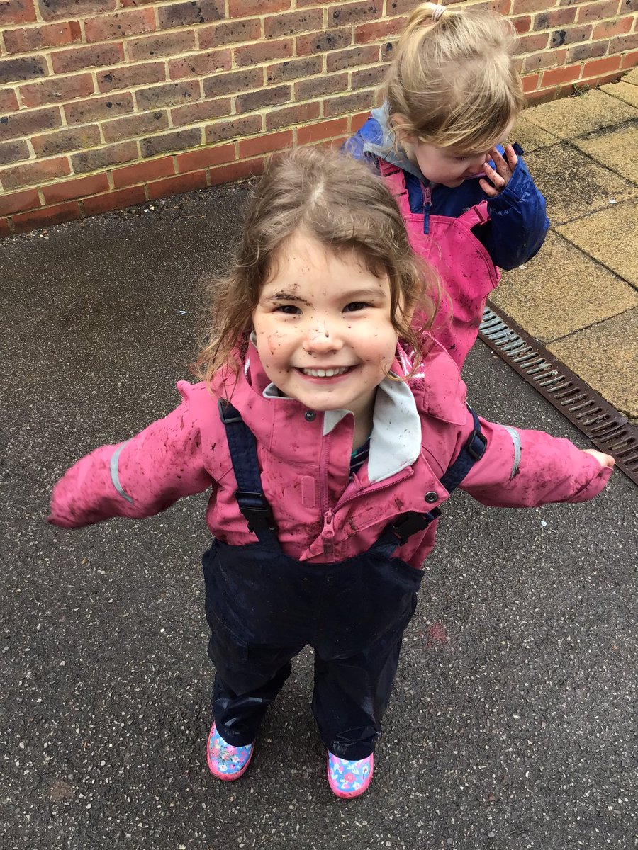 BHGNursery's tweet photo. Our @BHillGirls school grounds have been a fantastic place to hunt for muddy puddles! Look what Nursery found whilst exploring our new season Spring  🥾☔️ #messyplay #earlyyears https://t.co/UIt9Uc4Ads