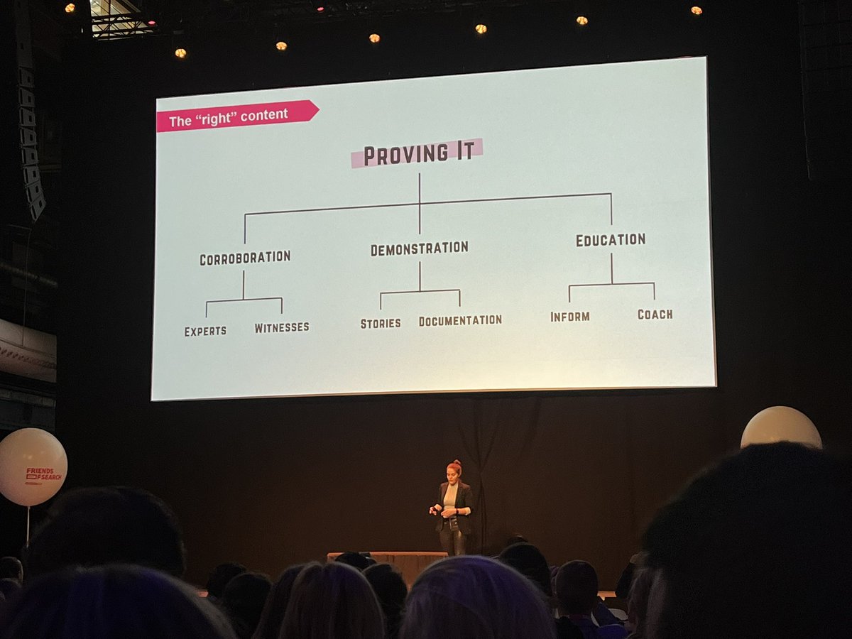 linda_tweet's tweet photo. Starting #fos23 with Melanie Denzel about the one KPI we should be optimizing for: Trust. This slide summaries her story. #friendsofsearch @FriendsofSearch https://t.co/FYnhvX68MP
