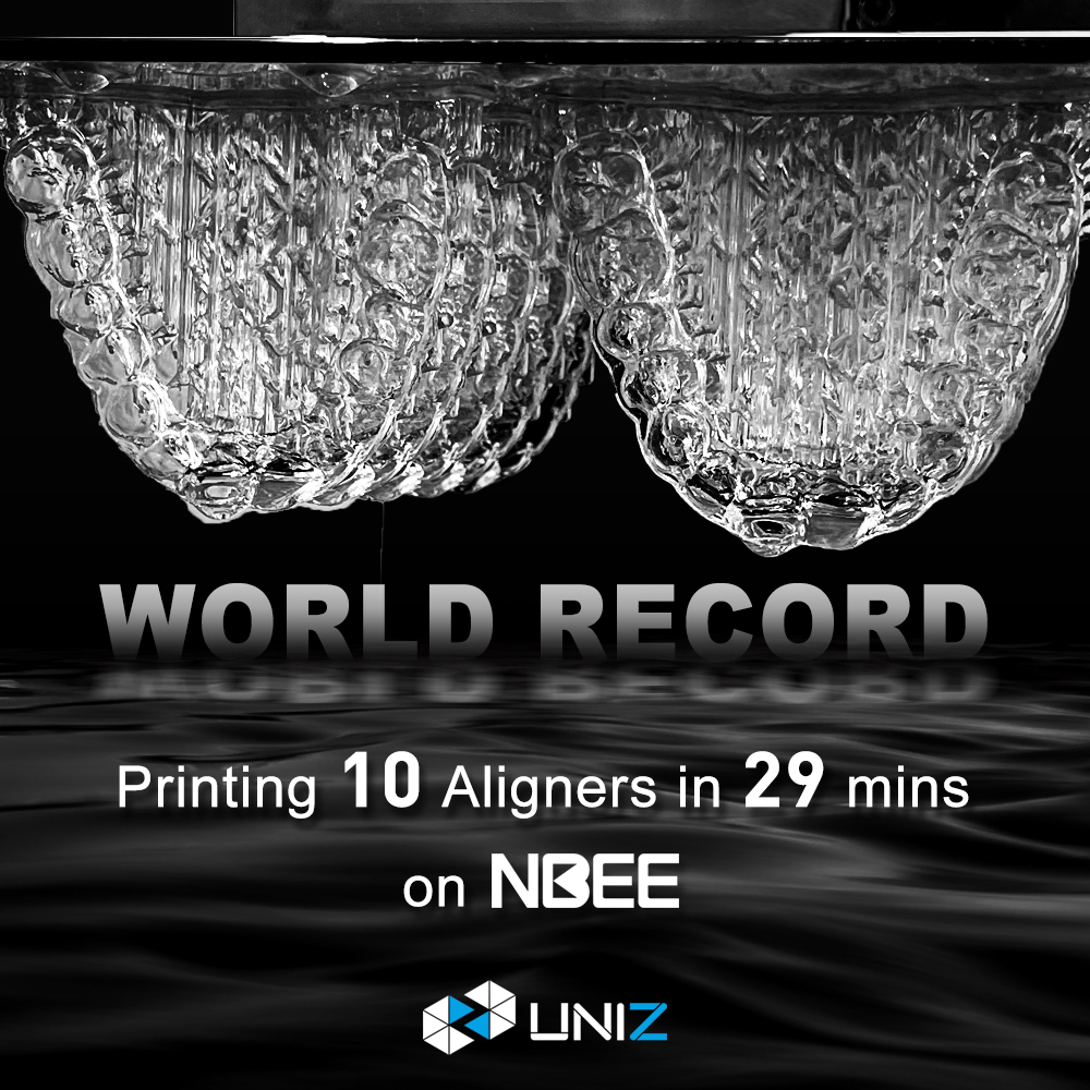 UNIZTechnology's tweet photo. 🌎 Boost your business efficiency and stay ahead of the competition with NBEE! Printing 10 Aligners in just 29 minutes - a new world record speed! Don't get left behind in today's fast-paced world. Trust NBEE to future-proof your business.

#NBEE #UNIZ #dentists #fastest3dprinter https://t.co/8MMPnORIpP