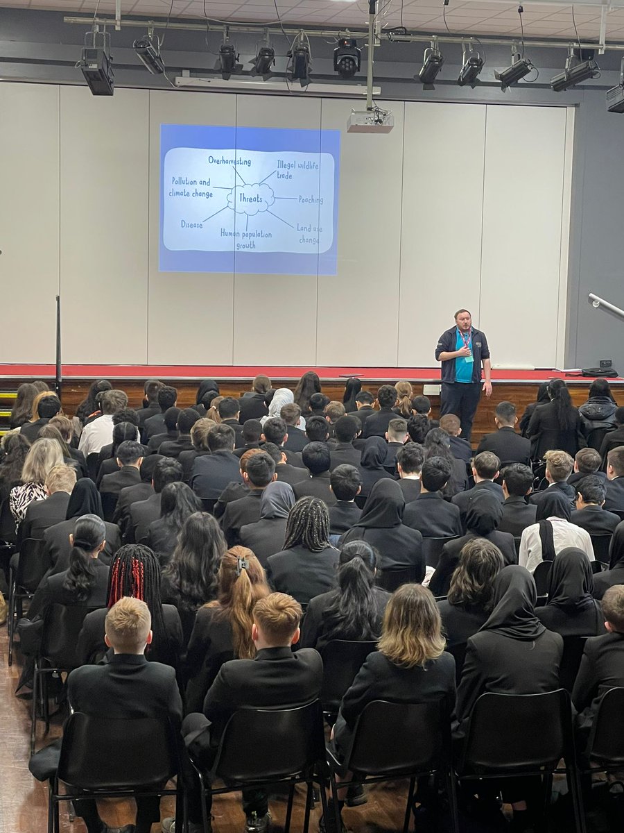 LadybridgeHigh's tweet photo. Discussions on #sustainability and #climatechange with our Year 8 learners this morning from our guest speaker Sean from @chesterzoo #PersonalDevelopmentDay #personaldevelopment #PSHE #LadybridgeLearners https://t.co/5VzBSjkDwn