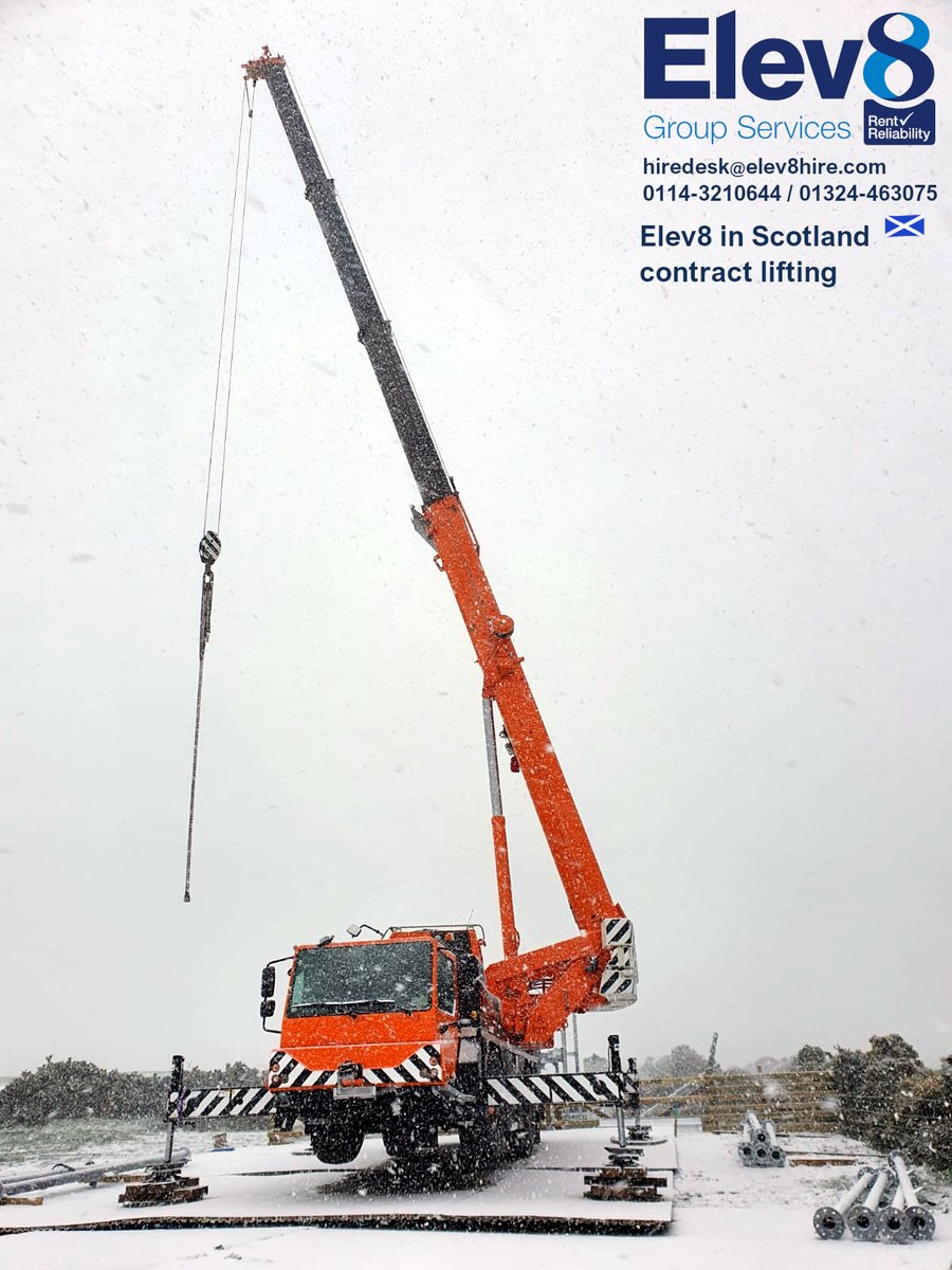 Elev8Access's tweet photo. What a difference a week makes! ⛄
Snowy photos taken last week by members of our #contractlifting team working in Aberdeenshire.
✔ Lift plan
✔ #crane &amp; operator
✔ Lift supervision

Elev8 have an experienced #liftingteam based in #Scotland more info👉 https://t.co/EmXvhj8cV6 https://t.co/PS1d8RxDqN