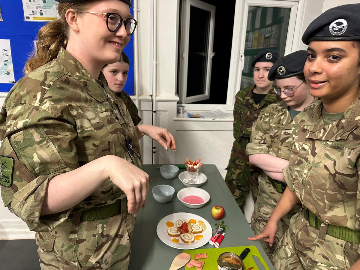 2417AirCadets's tweet photo. Scores would be given based on taste, looks and meeting the brief. Three plucky volunteers were recruited from the staff team to conduct the reviews and taste tests.

2/4 https://t.co/Zy45C2J3IP