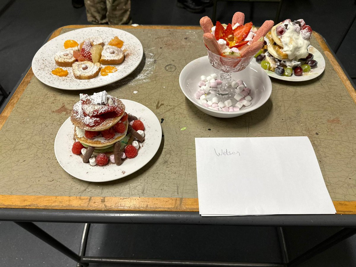 2417AirCadets's tweet photo. Scores would be given based on taste, looks and meeting the brief. Three plucky volunteers were recruited from the staff team to conduct the reviews and taste tests.

2/4 https://t.co/Zy45C2J3IP