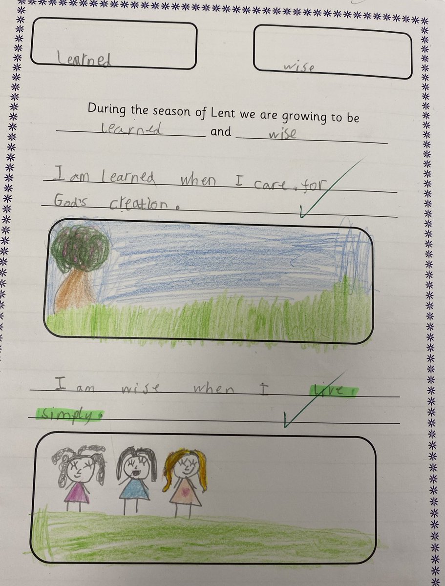HolyFamilyYear2's tweet photo. Today we have been thinking about how show we are learned and wise. We have thought about using God’s creation for the common good through living simply and caring for our fraternal family. #sursumcordabham #livesimplybrum #csthfb10 @HolyFamilyScho1 @CAFOD @BhamDES @BCPP__ 🧡🧡 https://t.co/b8eBltVqKf