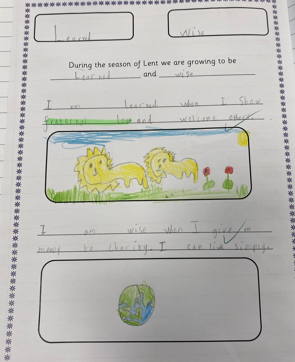 HolyFamilyYear2's tweet photo. Today we have been thinking about how show we are learned and wise. We have thought about using God’s creation for the common good through living simply and caring for our fraternal family. #sursumcordabham #livesimplybrum #csthfb10 @HolyFamilyScho1 @CAFOD @BhamDES @BCPP__ 🧡🧡 https://t.co/b8eBltVqKf