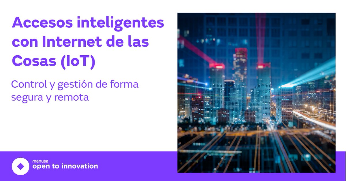 Manusa_co's tweet photo. #OpenToInnovation
💻 Gracias al Internet de las Cosas (IoT) las #puertasutomáticas Manusa se pueden controlar y gestionar de forma remota y segura, permitiendo saber el estado del acceso y su operación desde cualquier lugar con conexión a internet 📲.
#OpenToTheFuture https://t.co/kmAri7Nyip