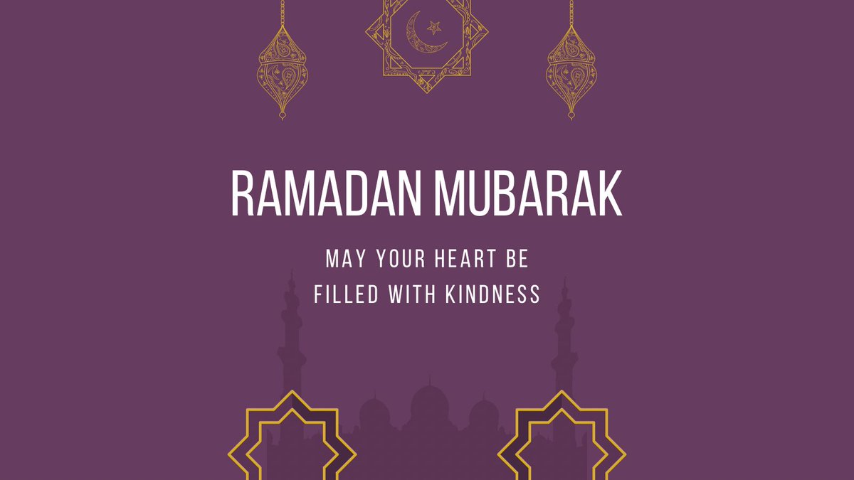 Ramadan Kareem - wishing you all a blessed, prosperous and peaceful month!