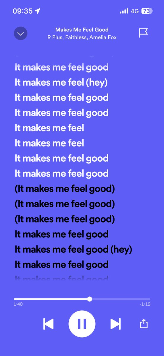 Got to ask if there was any need for lyrics to come up on this track. Bonus points for anyone who can get the name of the track #thursdaymusicquiz