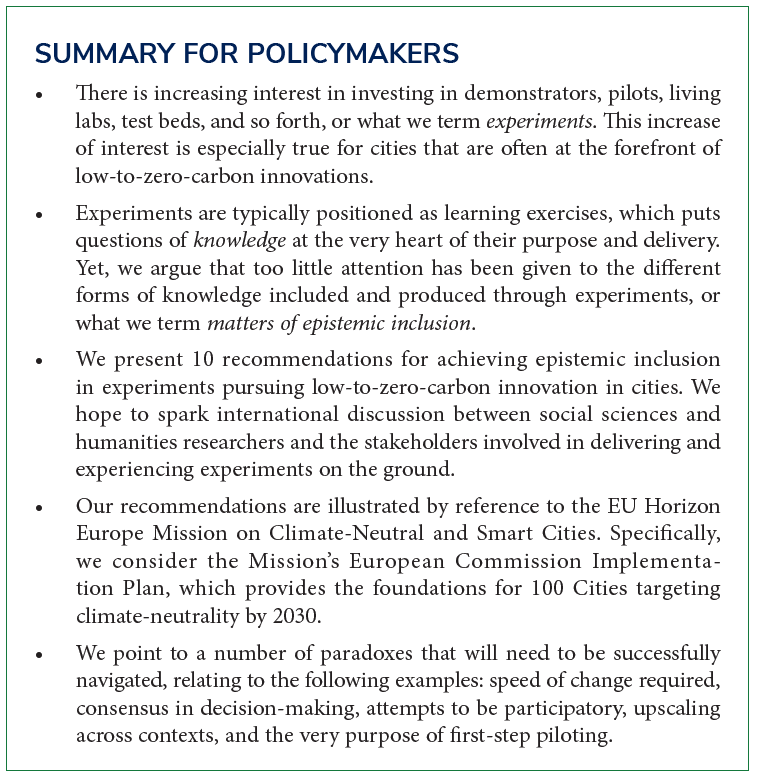 ProfChrisFoulds's tweet photo. Delighted to see our paper published in the new Journal of Climate City Policy &amp; Economy, on 'Implementing Mission-oriented Experiments: Recommendations on Epistemic Inclusion for City Stakeholders Working in Climate Change Initiatives'

Free copies: https://t.co/DKeKCUGXr2 [1/3] https://t.co/yw9H8uLug5